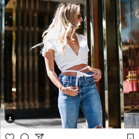 RESTOCKED!! Ailani Wrap Crop Top - Picture 5 of 6